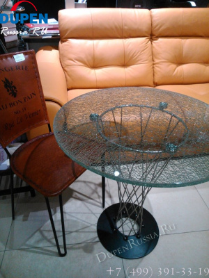 Стол журнальный RT-413 (C) 70 эффект "битое стекло". Фото