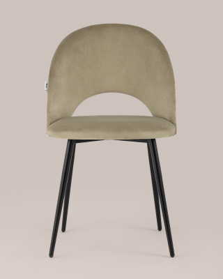 Стул Меган велюр капучино. Фото