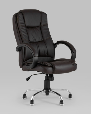 Кресло руководителя TopChairs Atlant коричневое фото Кресло руководителя TopChairs Atlant коричневое. Фото №3