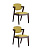 Стул обеденный VIVA оливковый 2 шт.
