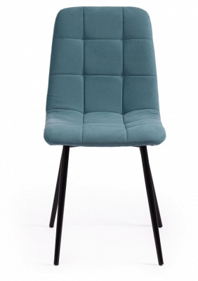 Стул CHILLY MAX  Велюр/металл , 45 х 59 х 88 см , темно-бирюзовый 22/черный  (поставляется по 2 шт). Фото
