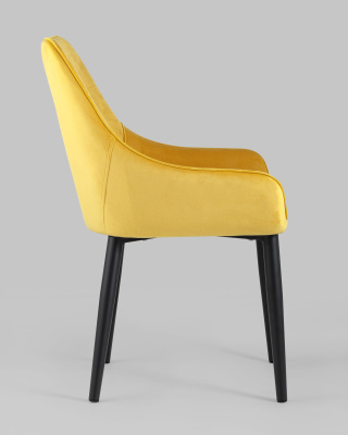 Стул Диана велюр оранжевый фото Стул Диана велюр оранжевый. Фото №4