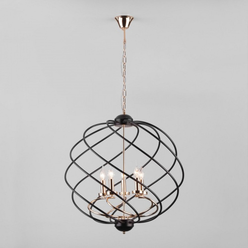 Подвесная люстра Eurosvet Sorrel 60105/5 черный. Фото №2
