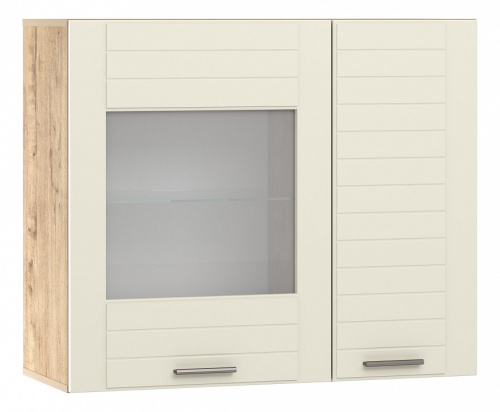 Шкаф навесной НМ 011.29-01 Livorno, Софт Панакота, Дуб Бунратти. Фото №1