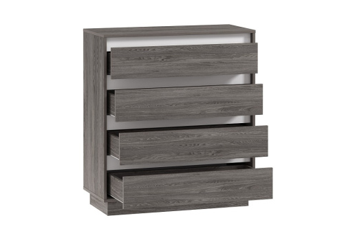 Комод Virginia НМ 011.02, Белый Скандинавский/Ясень Анкор темный. Фото №2