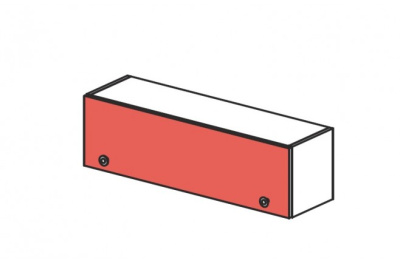 Шкаф навесной с открыванием фасада вверх Силуэт. Фото