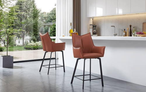 Полубарный стул SOHO коричневый. Фото №10