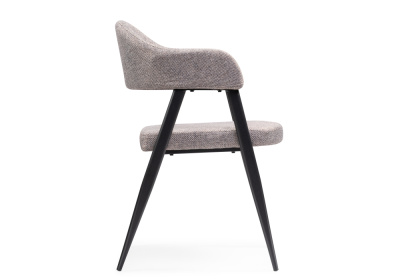 Стул на металлокаркасе Twin gray / black. Фото №3