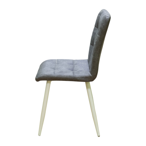 Стул Доби (Каркас (белый 9016 матовый) тк. коллекции Safari серый 018). Фото №3