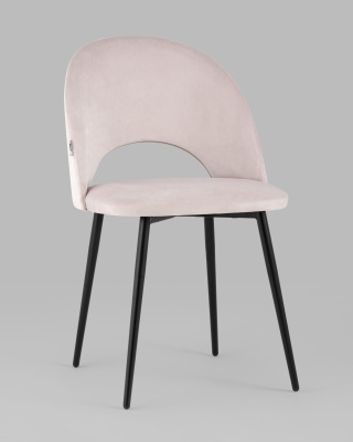 Стул Меган велюр светло-розовый фото Стул Меган велюр светло-розовый. Фото №3