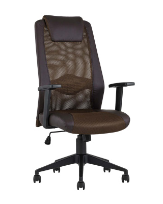 Кресло офисное TopChairs Studio коричневое фото Кресло офисное TopChairs Studio коричневое. Фото №2