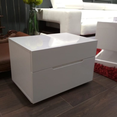 Тумба прикроватная DUPEN M-100 белая. Фото №3