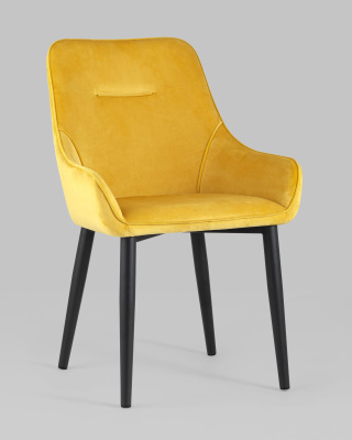 Стул Диана велюр оранжевый фото Стул Диана велюр оранжевый. Фото №3