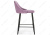 Барный стул Джама лавандовый / черный матовый. Фото №3