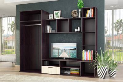 Мелани СТЛ.319.00 Стенка Дуб феррара/Ясень шимо светлый фото Мелани СТЛ.319.00 Стенка Дуб феррара/Ясень шимо светлый. Фото №2