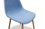 Стул DC350 голубой/дерево. Фото №6