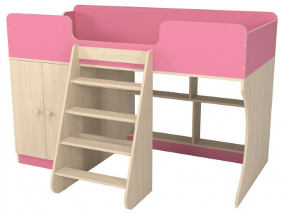 Набор для детской Р441, древесина коричневая светлая дуб. Фото