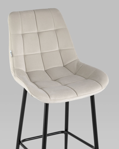 Стул барный Флекс велюр бежевый. Фото №9