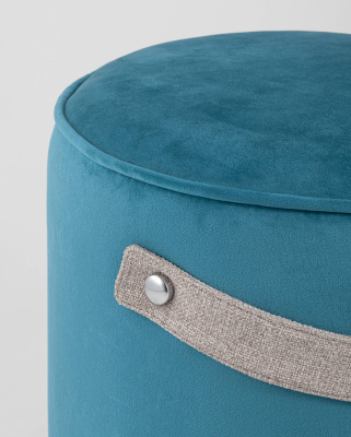 Пуф Джерри велюр темно-бирюзовый. Фото №5