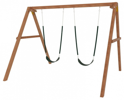 Качели детские Р911-27, коричневый. Фото