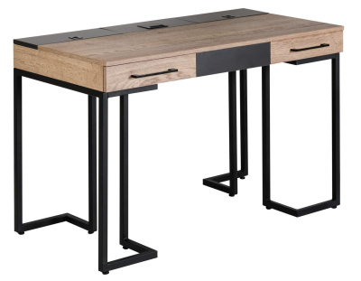 Стол рабочий лофт дуб табак графит . Фото №2