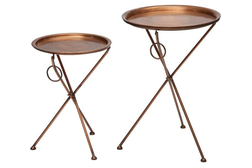 Набор из 2-х складных столиков Secret De Maison Дэви (Dewi) M-5259 AB (Коричневый Лофт). Фото №1