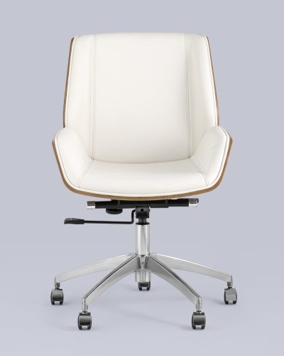 Кресло офисное TopChairs Crown бежевое. Фото №5